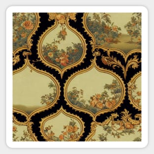 Baroque floral pattern, model 13 Sticker